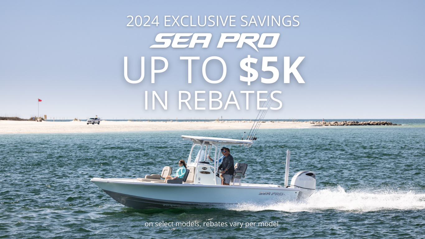 2024 Exclusive Savings Sea Pro Boats Sales Event Sea Pro Boats   Bay Boat Website Banner 