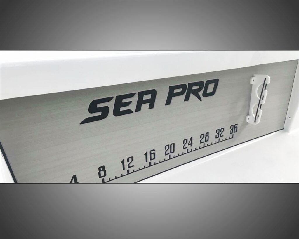 Under Gunnel Ruler / Bolster Pads Sea Pro Boats